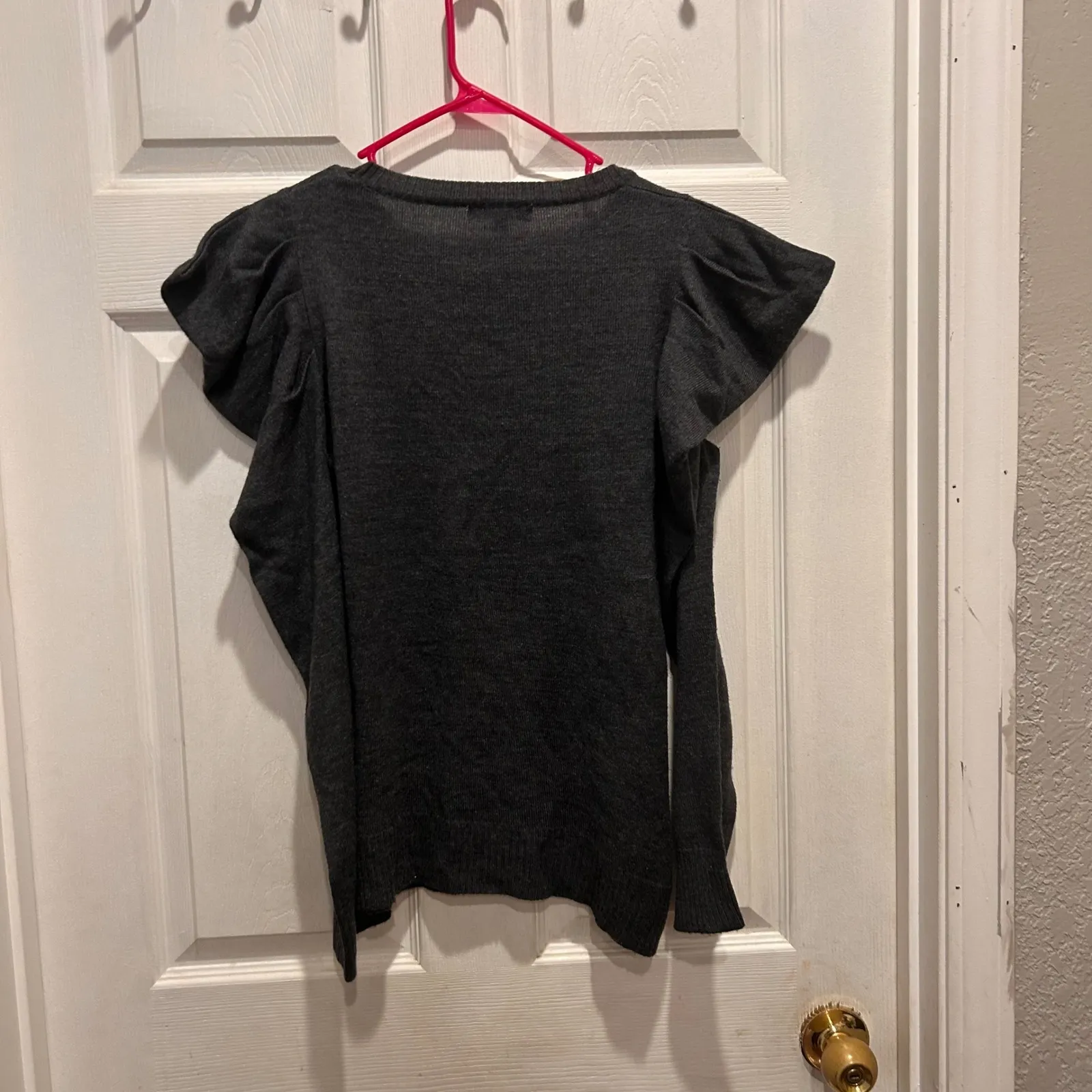 Mystree Women's Gray Soft Sweater Top‎ Size Large Whimsigoth Career Party - Image 4