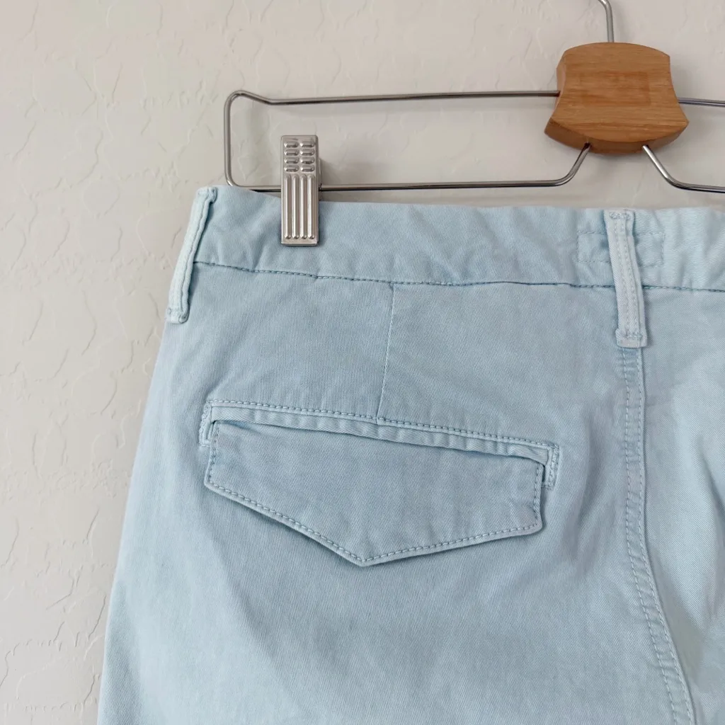 MOTHER The Shaker Prep Fray Tapered Leg chino Killing Time Blue/Red Size 30 Blue - Image 9