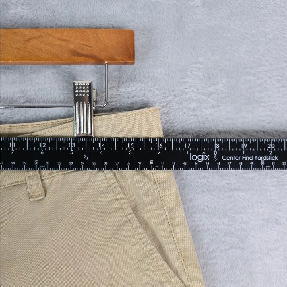 ANA Chino Pants Womens 10 (32x25) Wide Leg Crop Tan Brown Stretch High Rise - Image 4