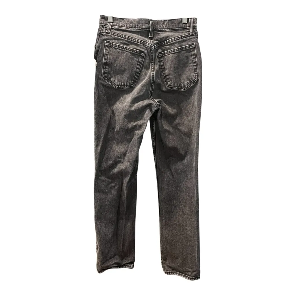 Abercrombie & Fitch 90s Straight Ultra High Rise Size 27 / 4R Light Black Wash - Image 2
