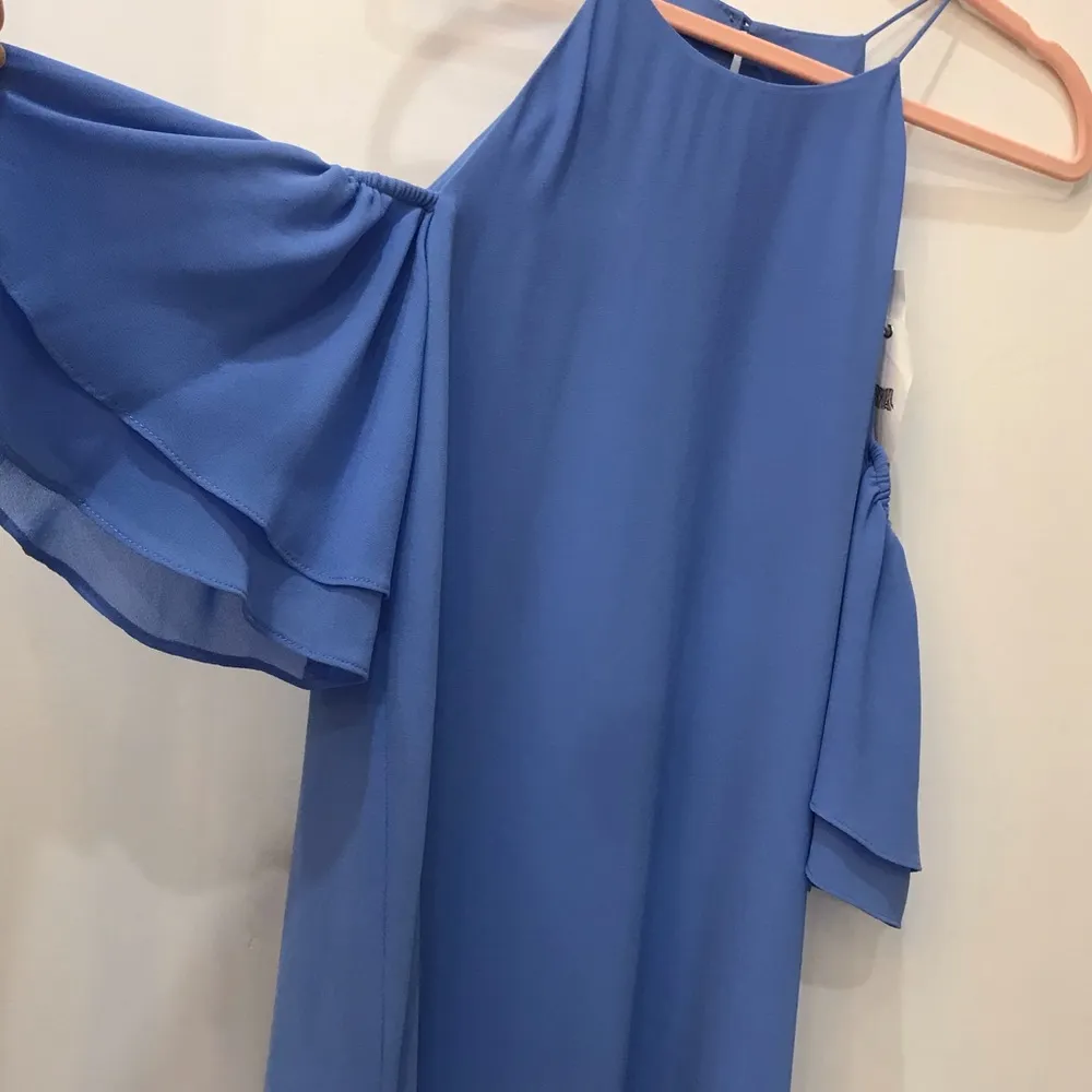 NWT Naked Zebra Cold shoulder periwinkle dress small - Image 2