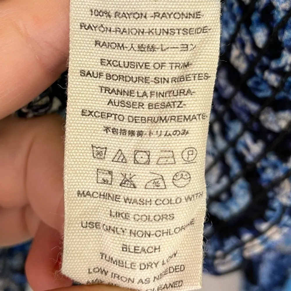 FREE PEOPLE WILD AND FREE LONG SLEEVE PAISLEY CROPPED TOP - Image 8