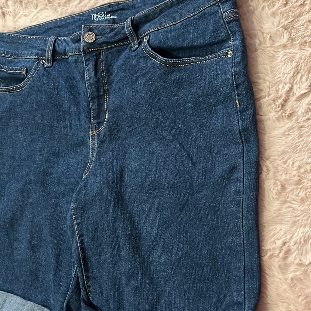 TIME AND TRU blue denim size 16 mid - Image 2