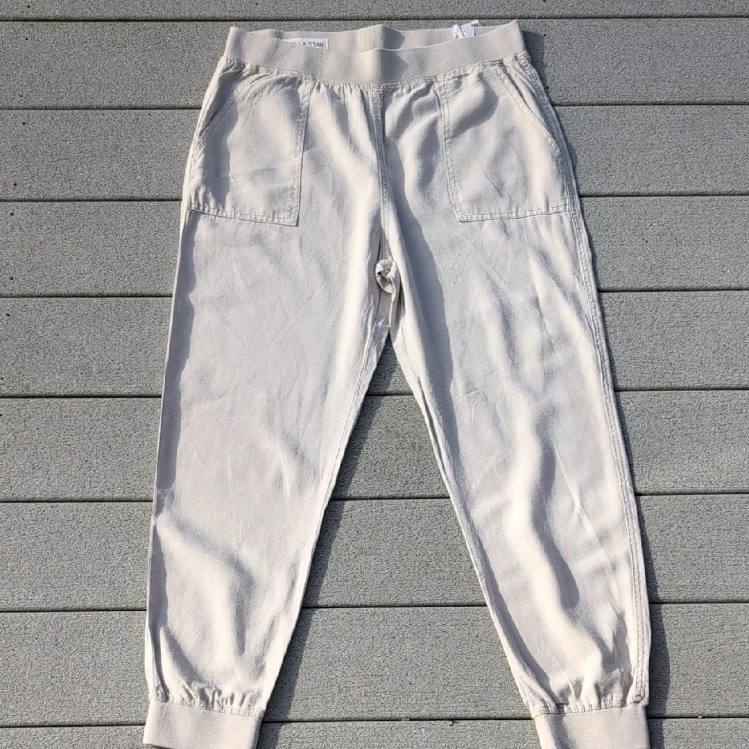 NWT Vanilla Star Linen Blend Jogger Pants | Linen Blend Joggers - Image 2