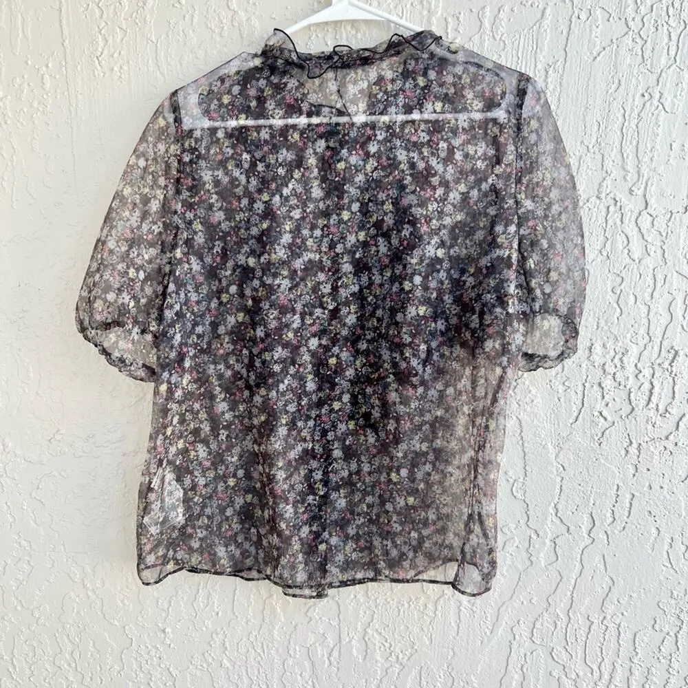 Zara floral blouse S NWT - Image 3