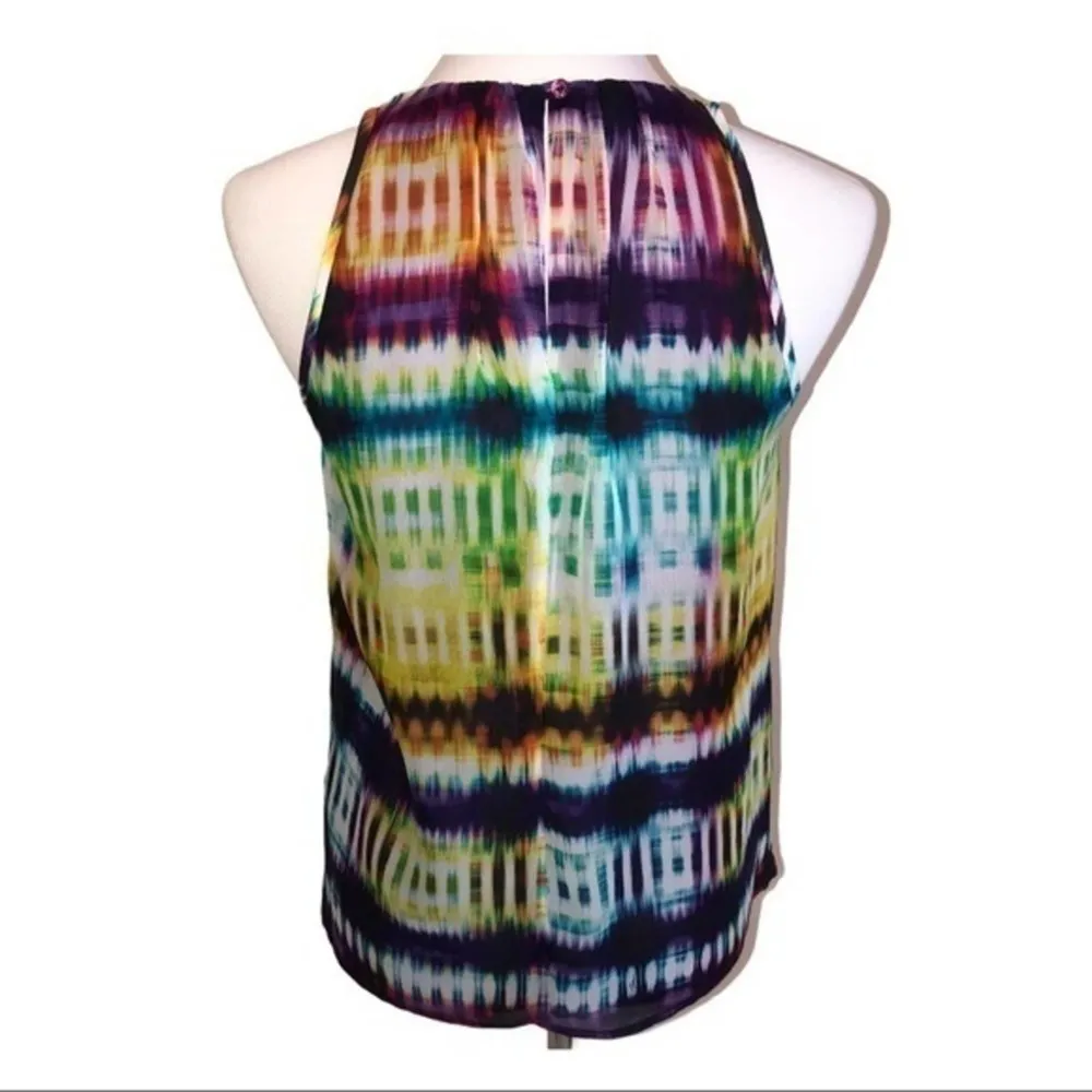 Trina Turk Bella Tie Dye Silk Tank Size XS - Image 5
