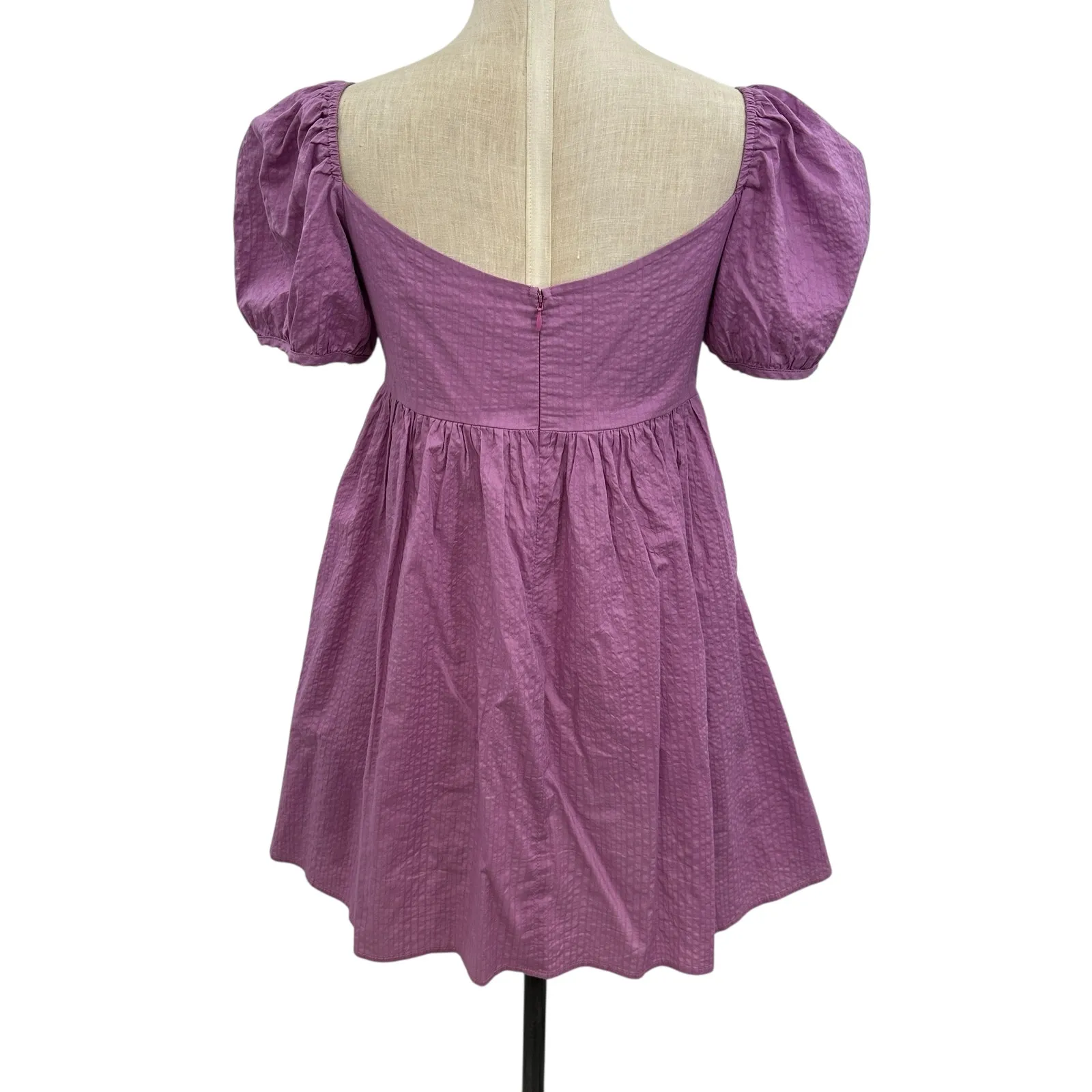 Ciao Lucia Ischia Dress Mini Puff Sleeve Orchid Purple Pink Size XS - Image 8