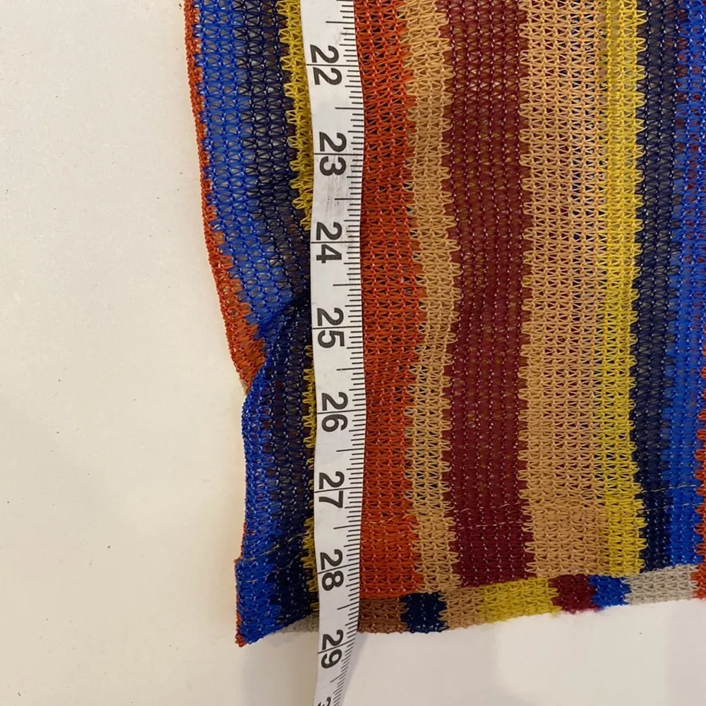 Sweet Rain Striped Wide Leg Colorful Sheer Pants w/ Shorts Lining NWT Sz XL - Image 13