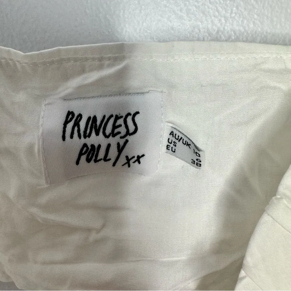 Princess Polly white crop top size 6 - Image 4