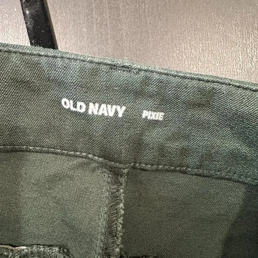 OLD NAVY Pixie Style Green Stretch Trousers Dress Pants size 0 - Image 7