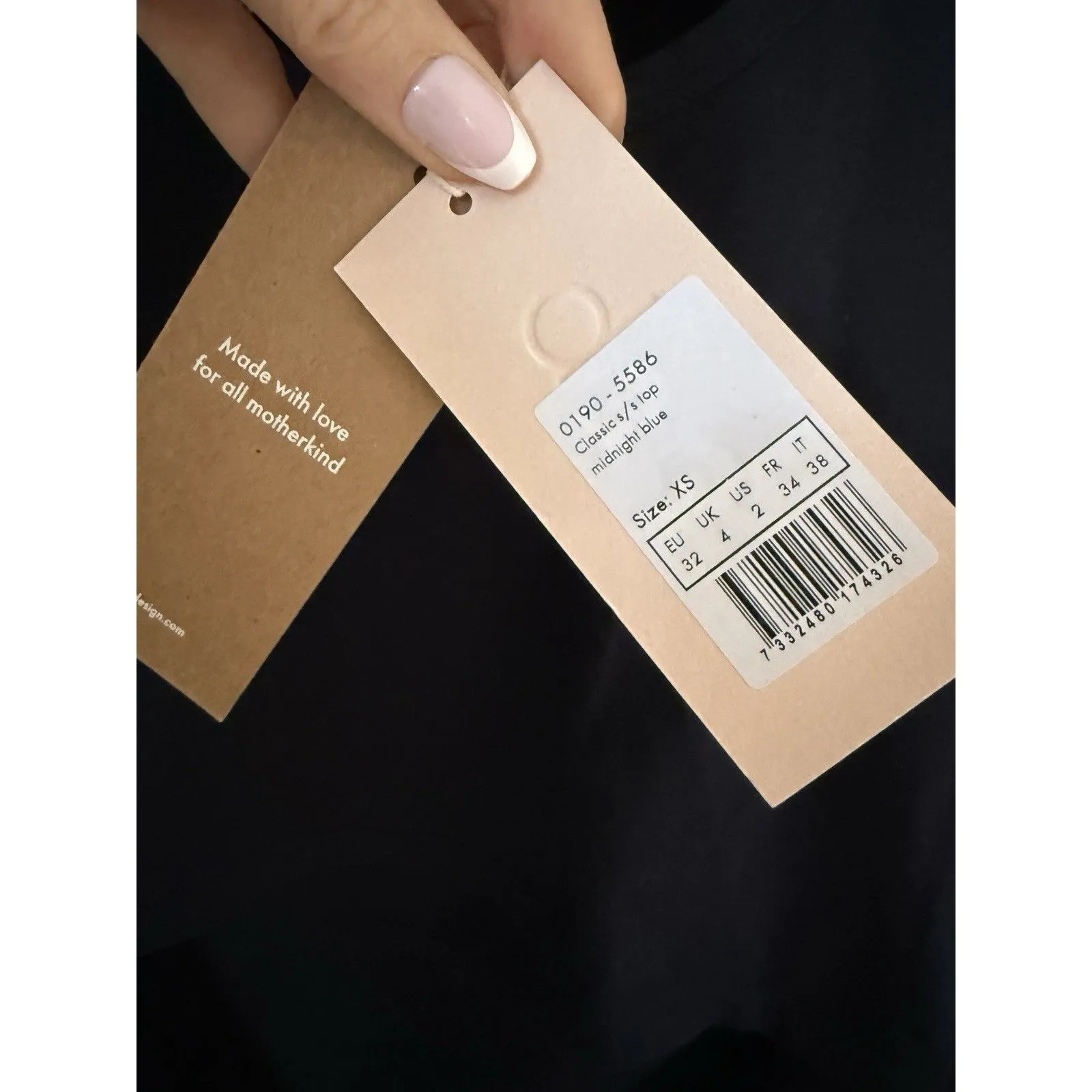 Boob Nursing Shirt Small Black Short Shirt Top - Image 6