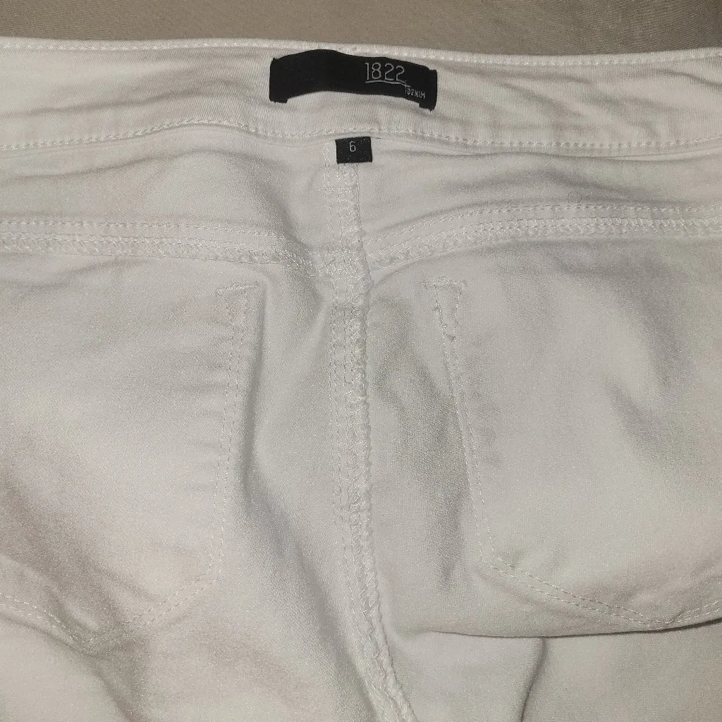 Chic White Denim Pants 1822 - Image 5