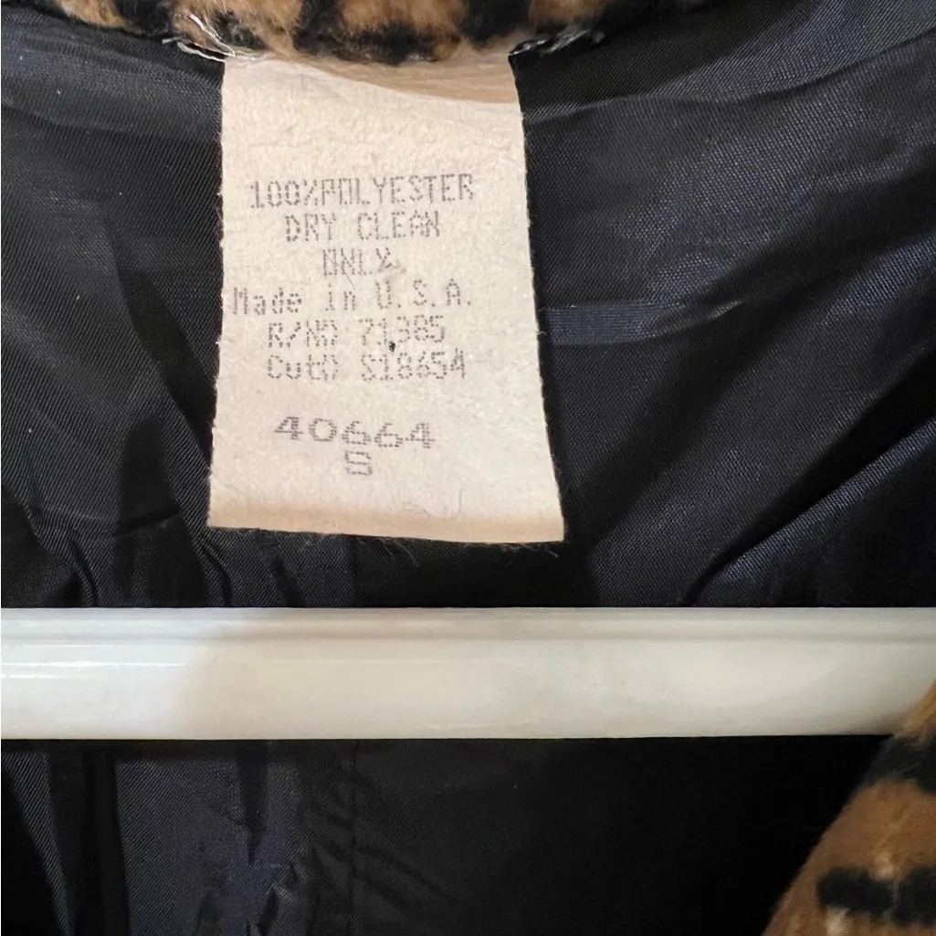 Vintage Cheetah Coat Brown - Image 2