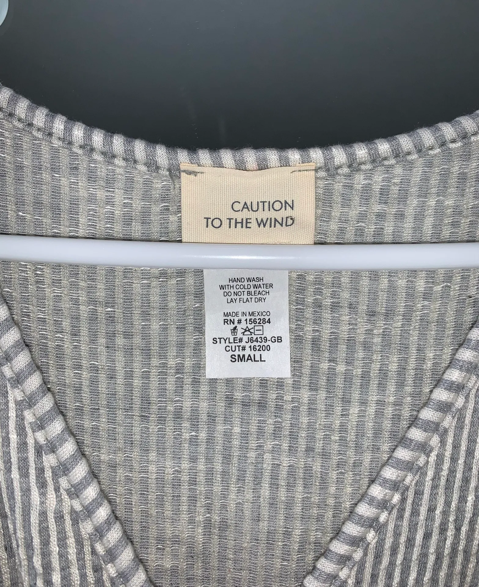 Grey Striped Jumpsuit Gray - Image 3