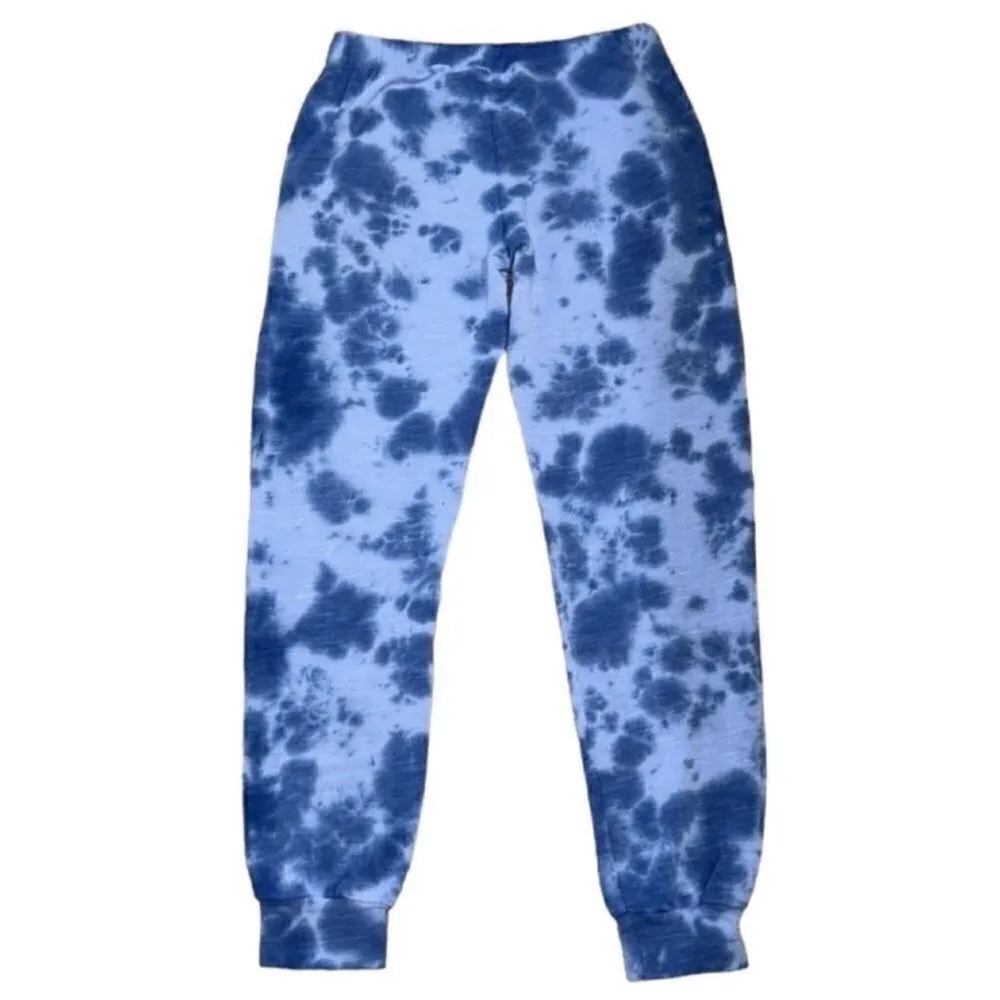 Monrow Tye Dye Blue & White
Joggers(Size Small) Blue - Image 3