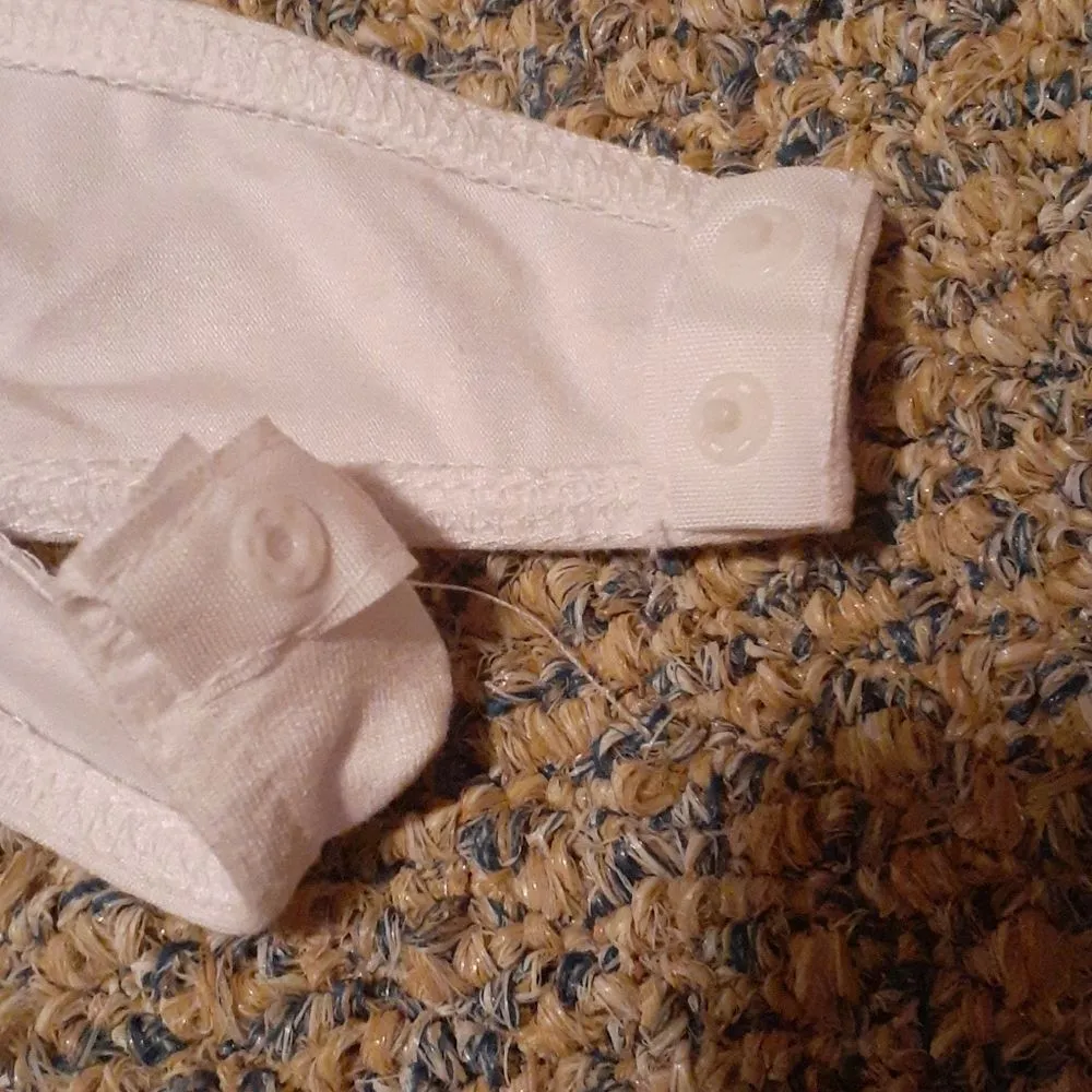 Missguided White Long Sleeve Bardot Bodysuit SIZE 6 - Image 2