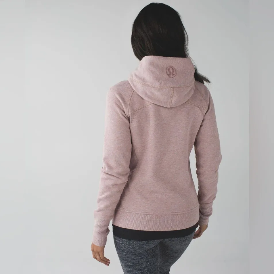 UNICORN! Lululemon Scuba Hoodie III Heathered Bark Berry Jacket Size 6 2015 - Image 2