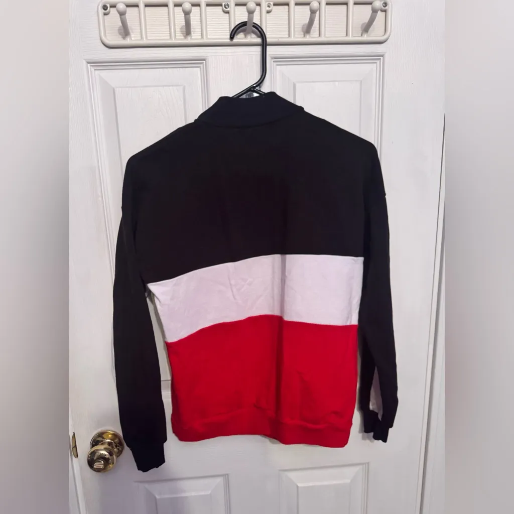 Mickey Mouse Women’s Sweater Colorblock Quarter - Image 3