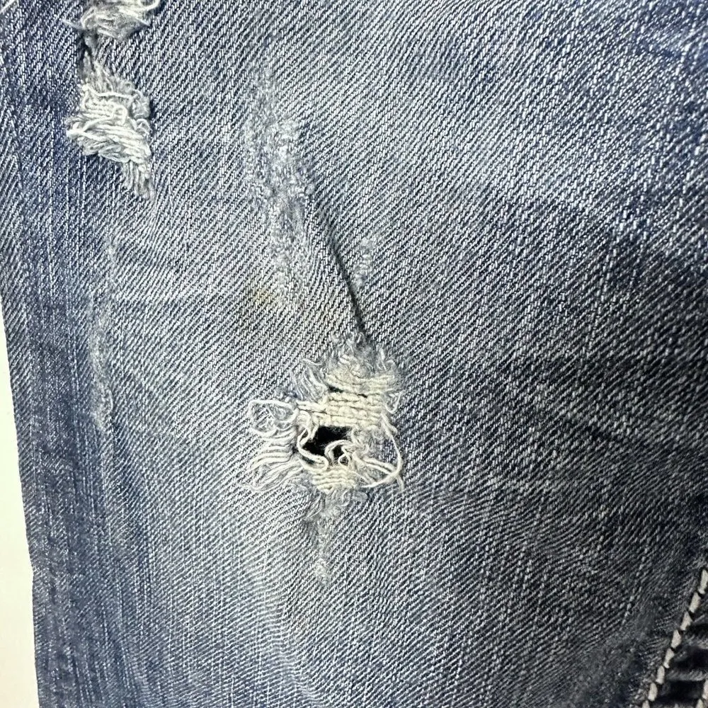 Silver Jeans Womens 28 Blue Aiko Western Distressed Hip Hugger Bootcut Denim - Image 8