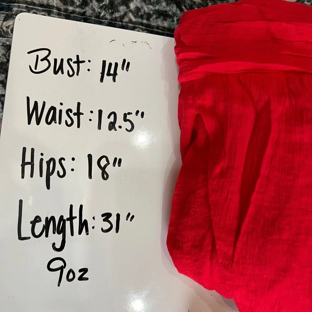 One Clothing V-Neck Sleeveless Romper Red Size Medium - Image 10