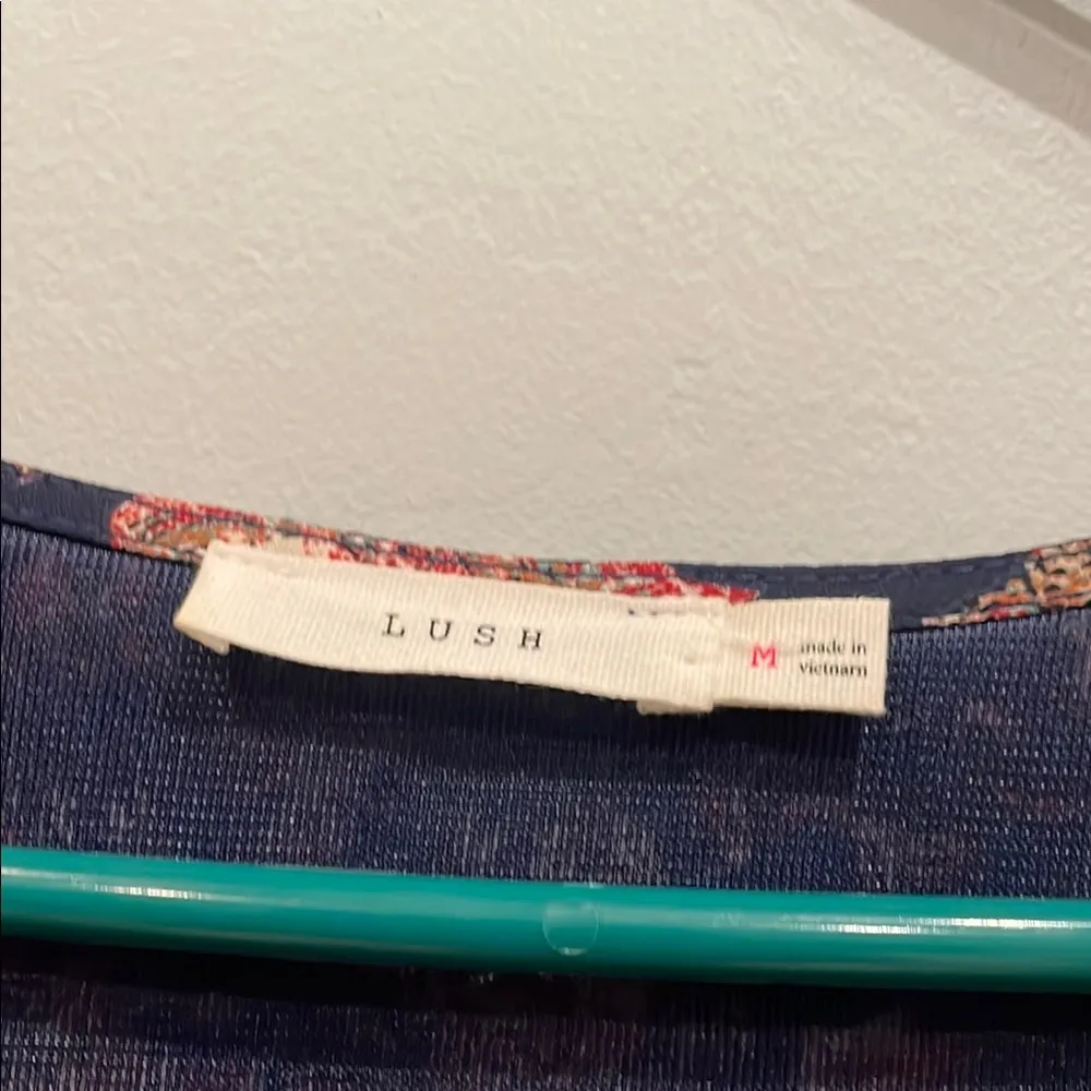 Floral Print babydoll dress dark blue - Image 3