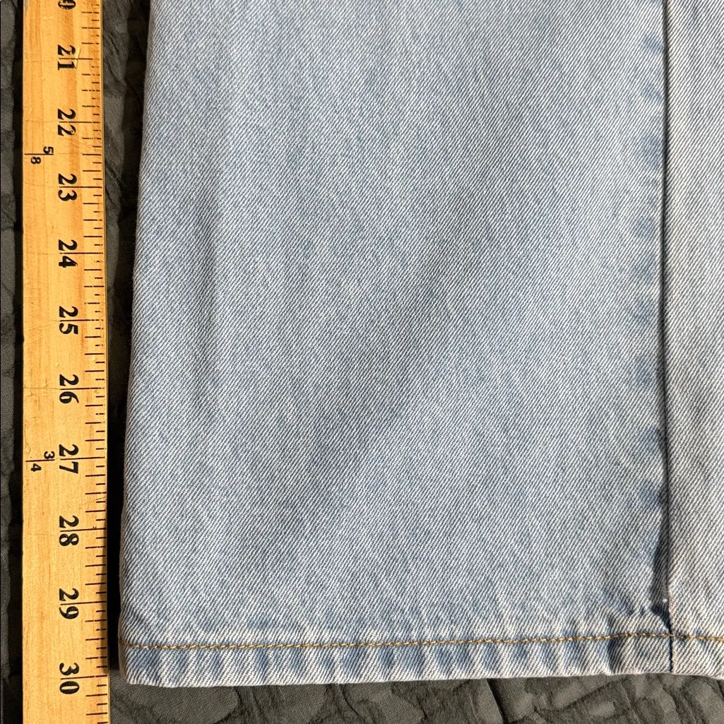 Princess Polly size 6 not an angel straight leg denim jeans stars preloved - Image 7