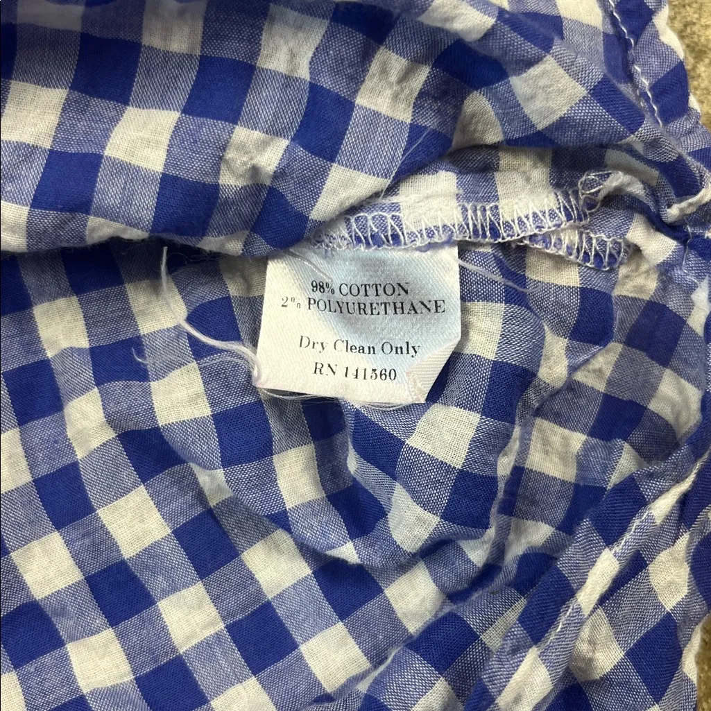 Koch Blue Gingham Sleeveless sailor themed Blouse
Size: Small - Image 3