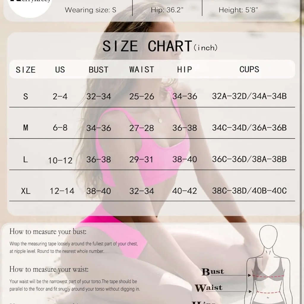 NWT Vibrant‎ Neon Pink High Waisted Bikini Set - Image 5