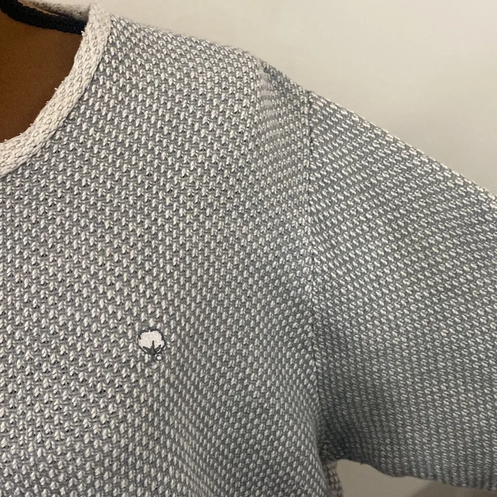 Southern shirt birdseye cotton flower logo embroidered sweatshirt grey size XL - Image 8