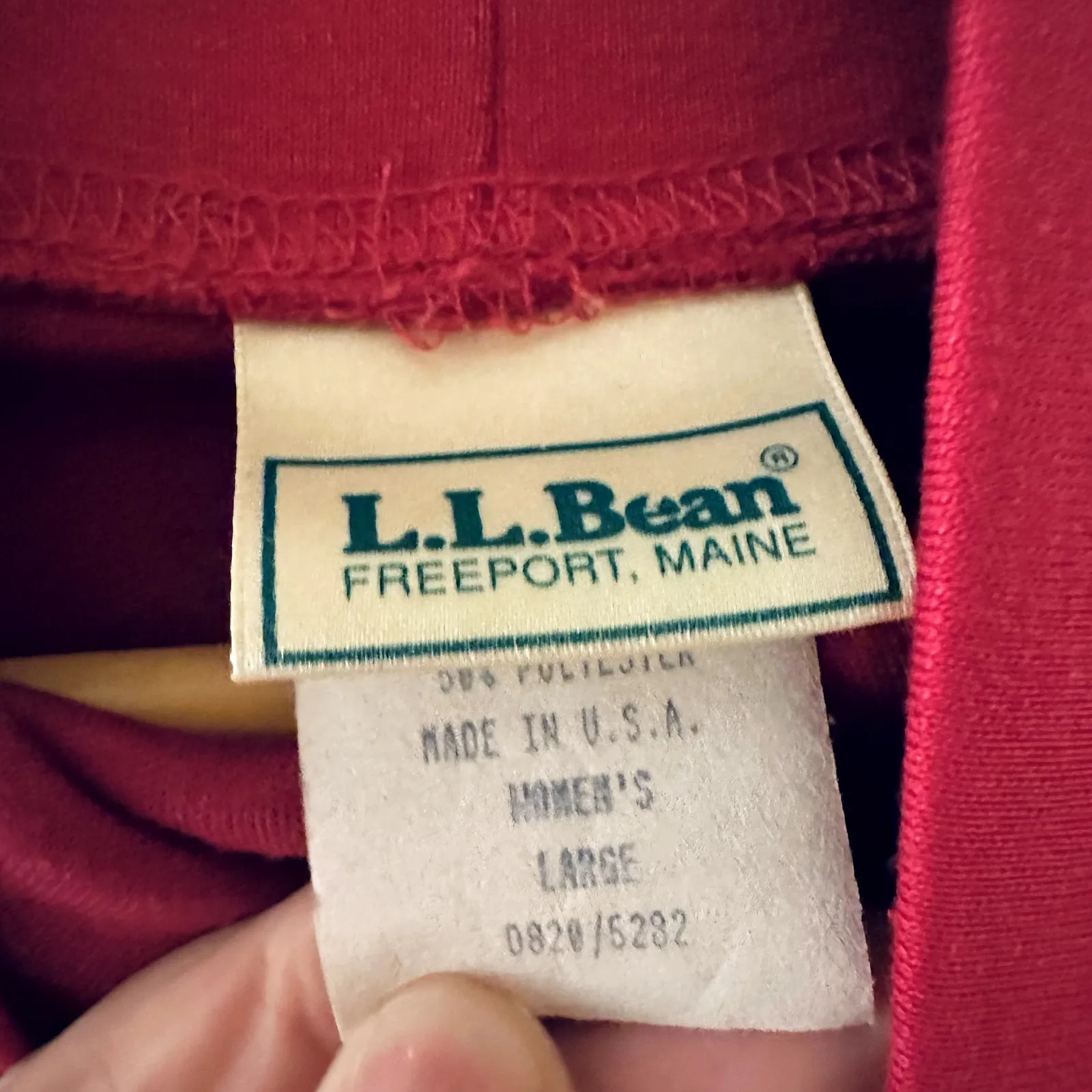 LL Bean Turtleneck Midi Dress Sz L Pink Size L - Image 3