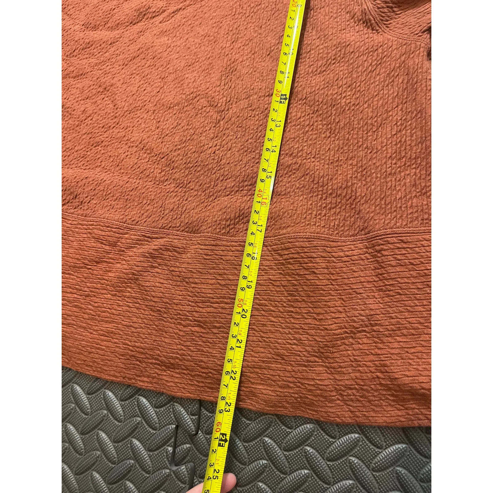 Lululemon Retreat Yourself Pullover High Neck Bell Sleeve Body Skimming Size M/L Orange Size M - Image 9