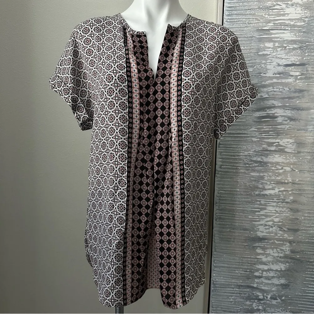 Max Studio Short Sleeve Blouse Size M Women - Image 16