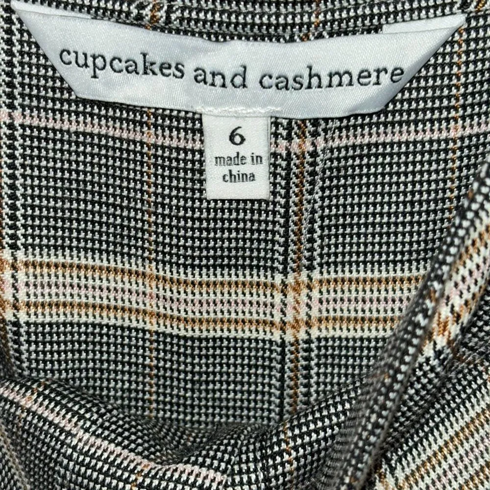 Anthropologie Cupcakes & Cashmere Willa Plaid Wide Leg Cropped Jumpsuit - Image 4