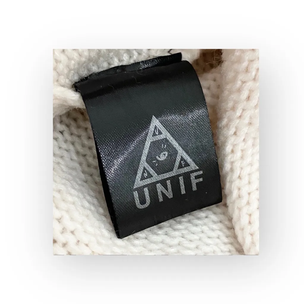 VHTF: new UNIF ♱ You Are My World FTW Sweater ♱ Cozy Intarsia Knit ♱ Ivory Pink - Image 10