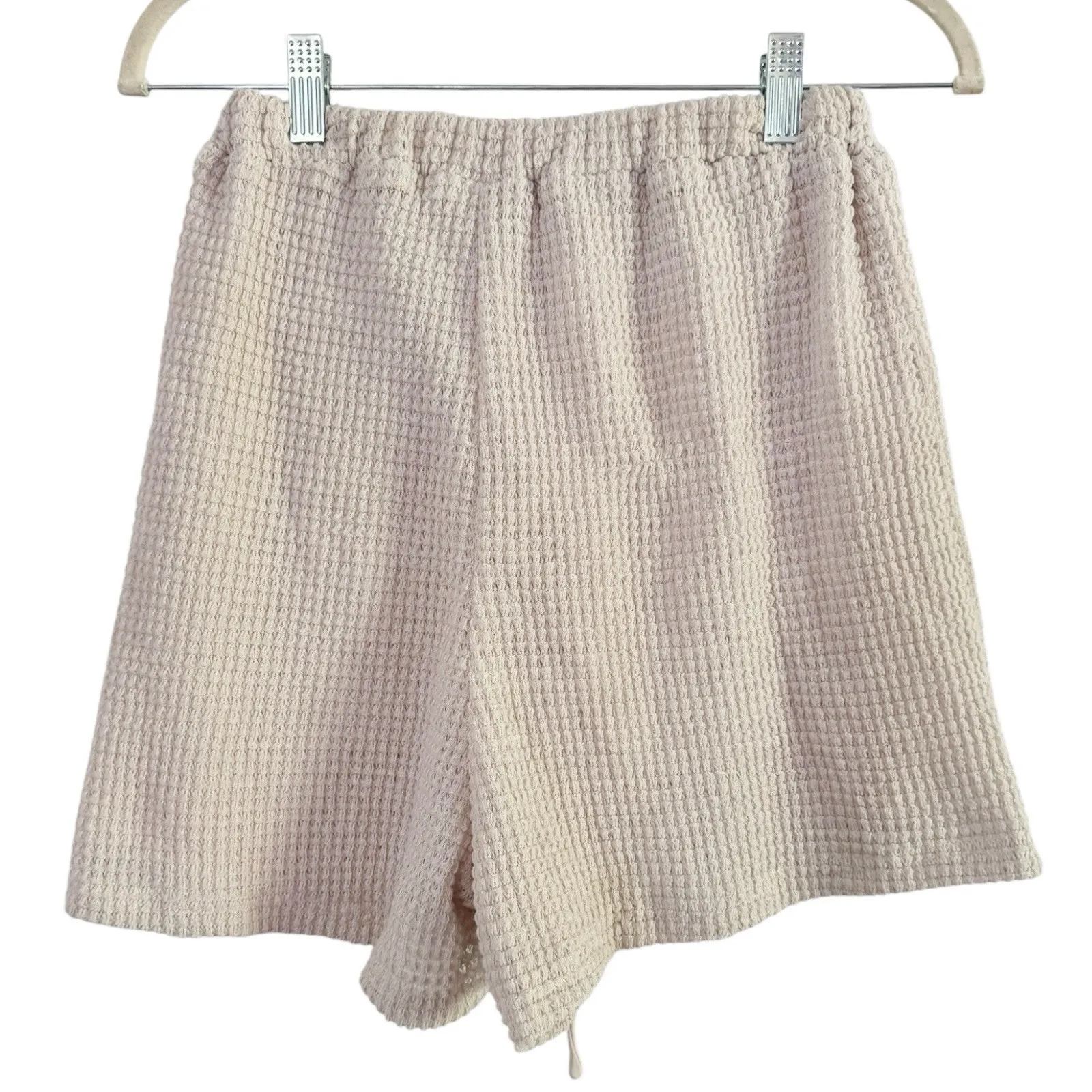 SABO Cream Waffle Knit High Waisted Shorts Women’s Size 2 - Image 3