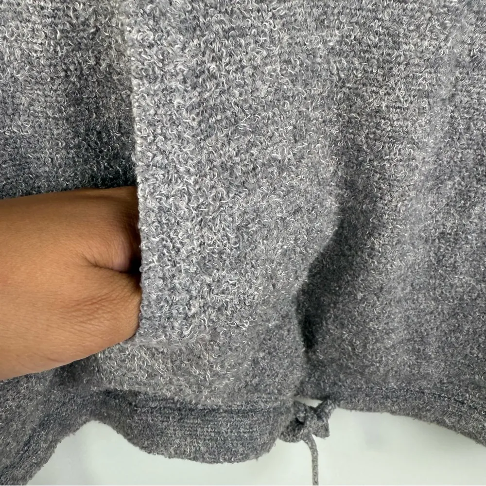 Barefoot Dreams Gray M Sweater Cozy Chic Lite Pebble Beach Pullover Cowl Neck - Image 5