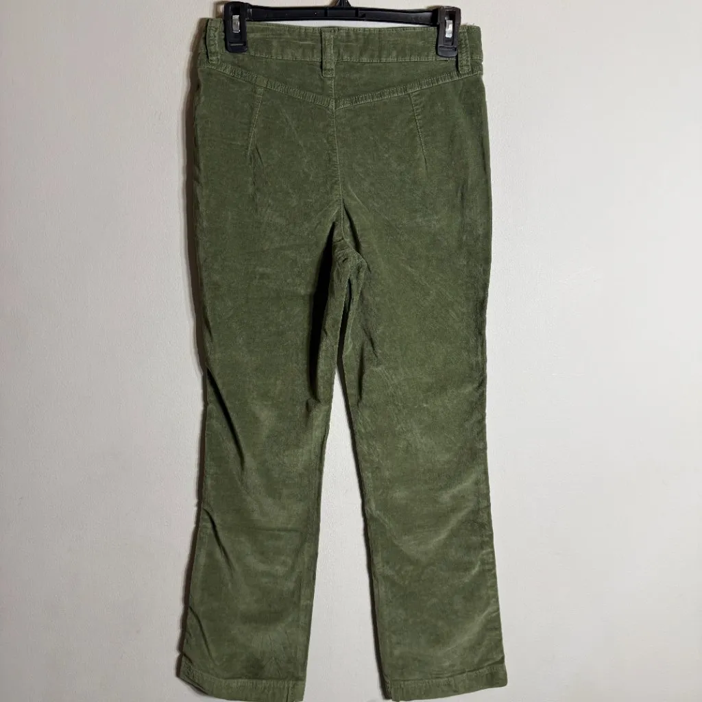 Free People High Time Velvet Kick Flare Pants Women's 6 Chive Green Festival NWT - Image 11