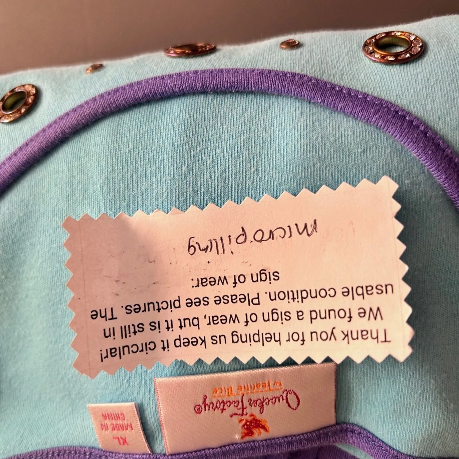 Quacker Factory Sleep‎ Dress XL Blue - Image 8