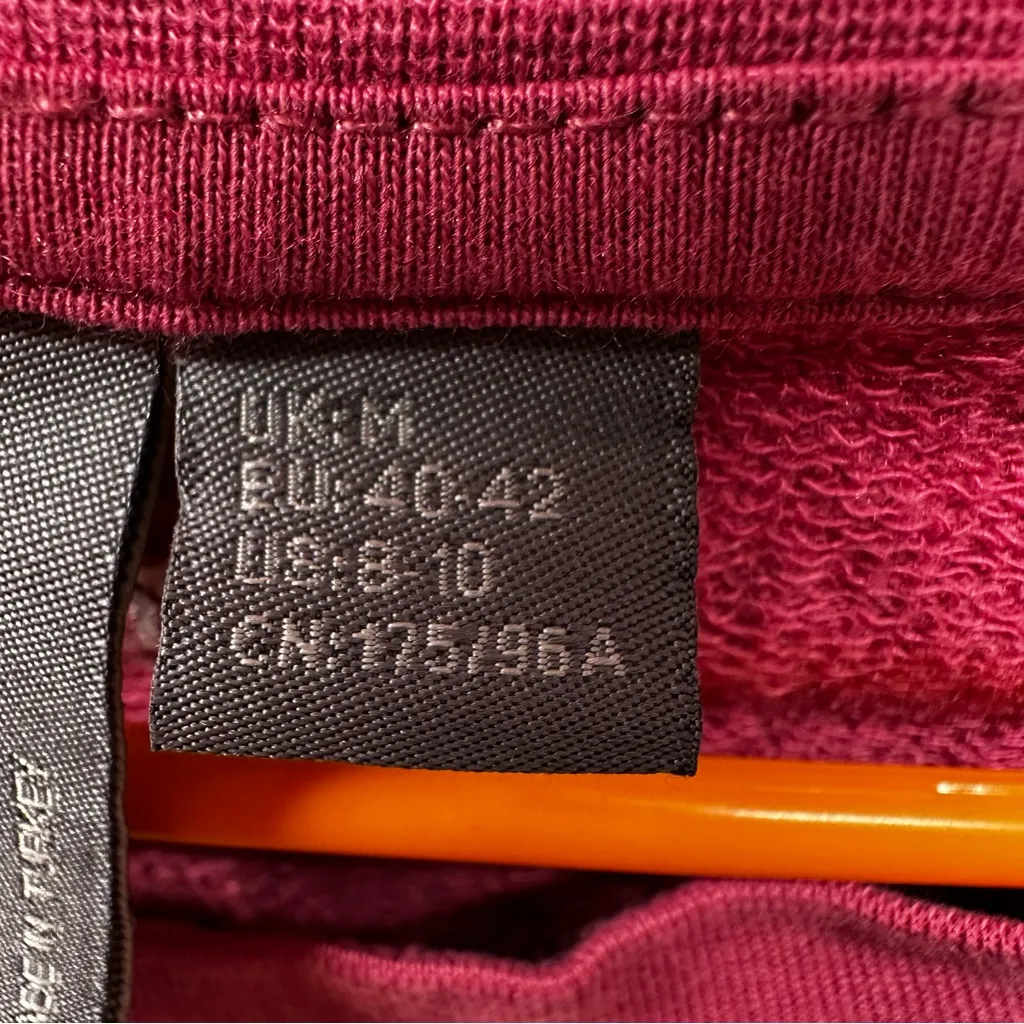 Sweaty Betty After Class Pink Crop Sweatshirt Thumbholes Unique Stiching US 8-10 - Image 4