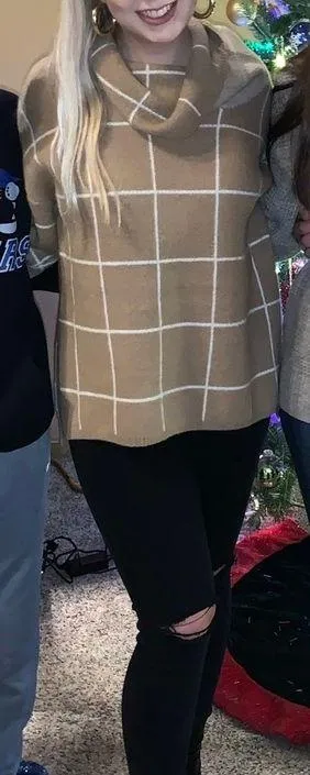 grid sweater - Image 2