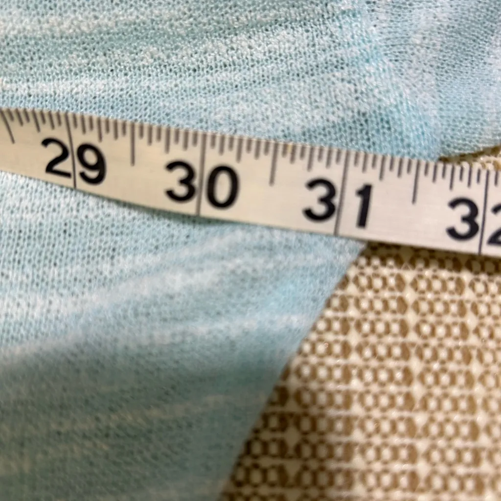 Olive & Oak Light Blue Sheer Women's Blouse - Image 3