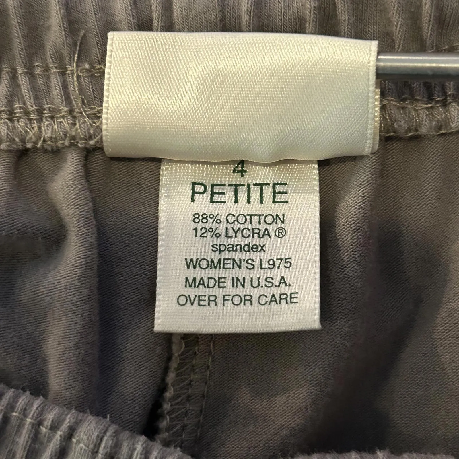 L.L. Bean Vintage Womens Tan Khaki Stirrup Leggings Size P4 Retro 80s - Image 5