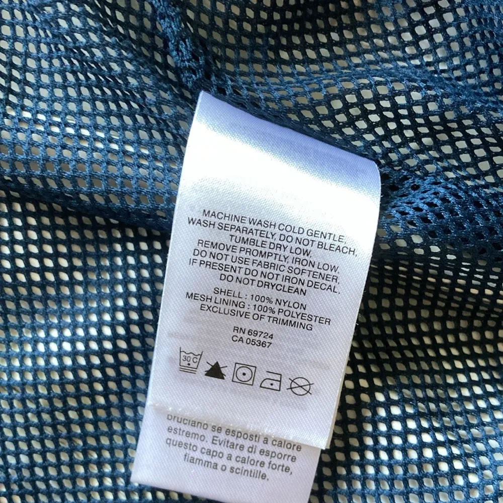 Columbia Women’s Raincoat Navy Blue White Size Small Waterproof Gear Full Zip - Image 8