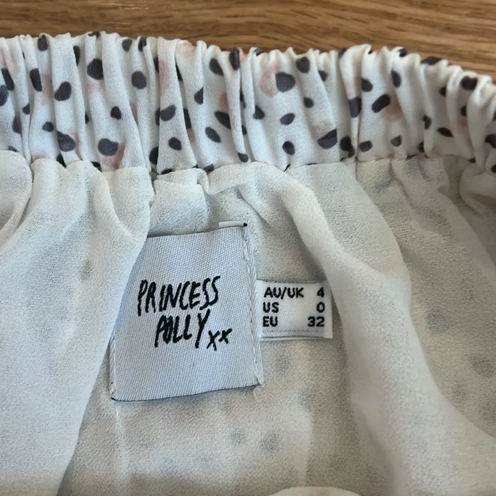 Princess Polly White Polka Dot Skirt - Image 4