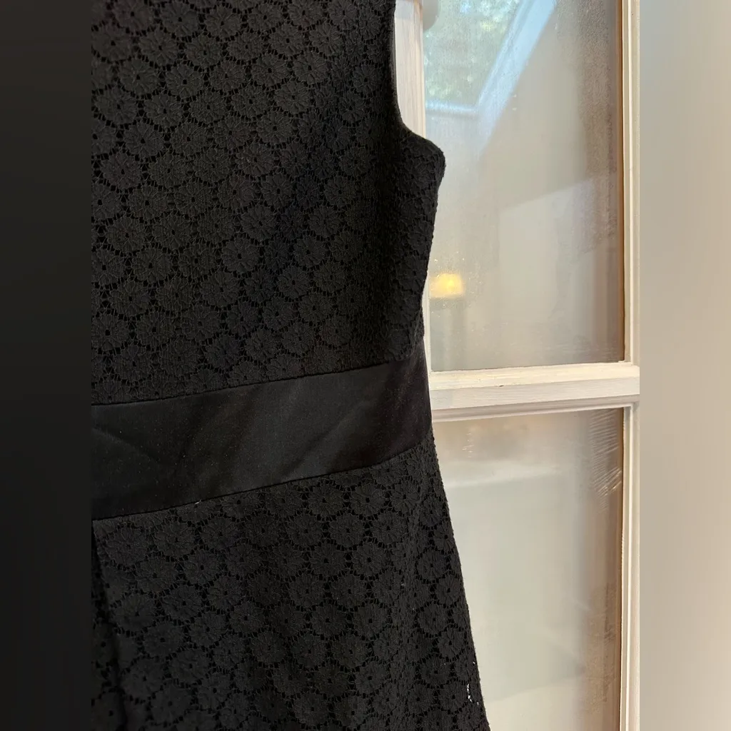 Vintage Y2K Betsey Johnson 90’s Black Lace Lined Front Bow Dress Women’s Size 4 - Image 6