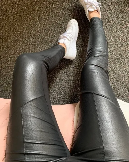 BCBGMAXAZRIA Leather Pants - Image 4