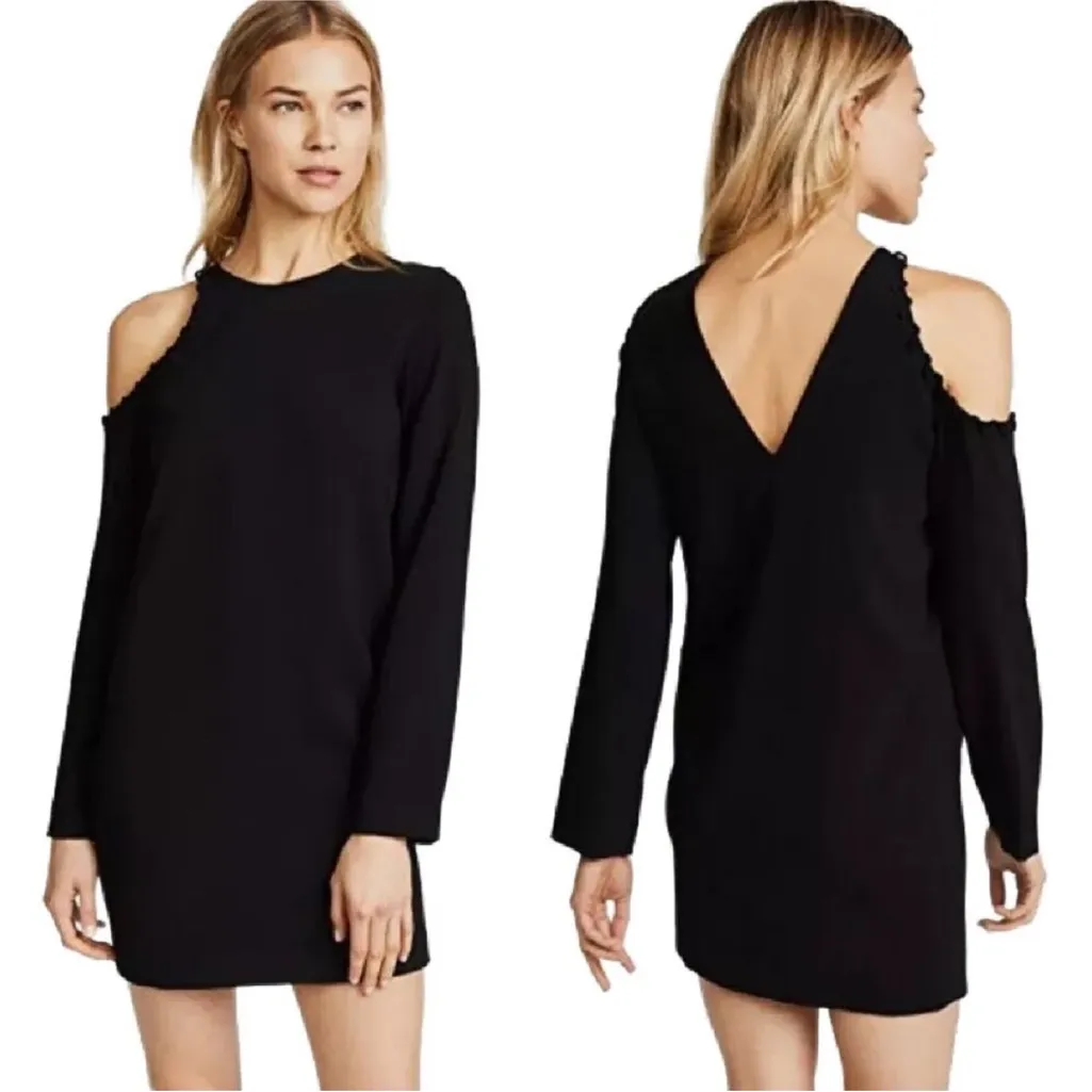 IRO Breen Shoulder Cutout Long Sleeve Mini Shift Dress Size 38 - Image 2