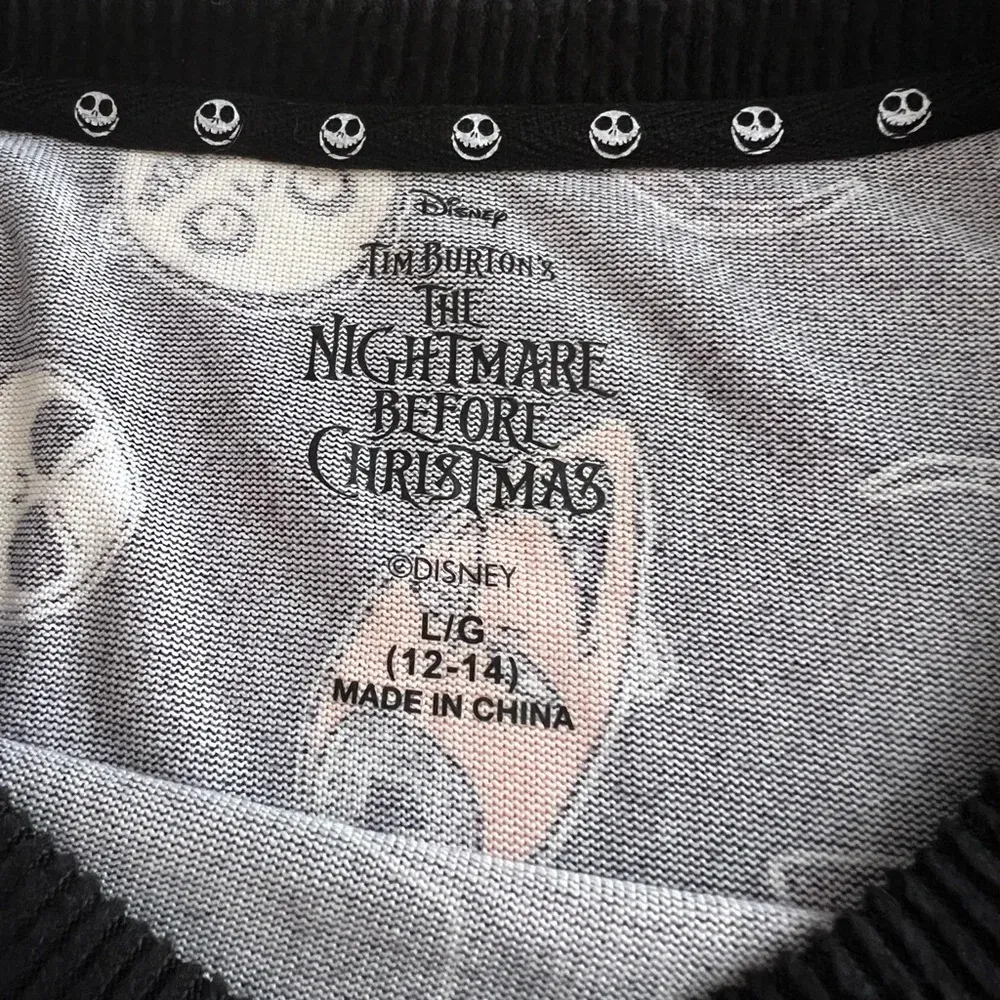 Disney Tim Burtons The Nightmare Before Christmas Sleep Dress‎ nightgown Size L - Image 3