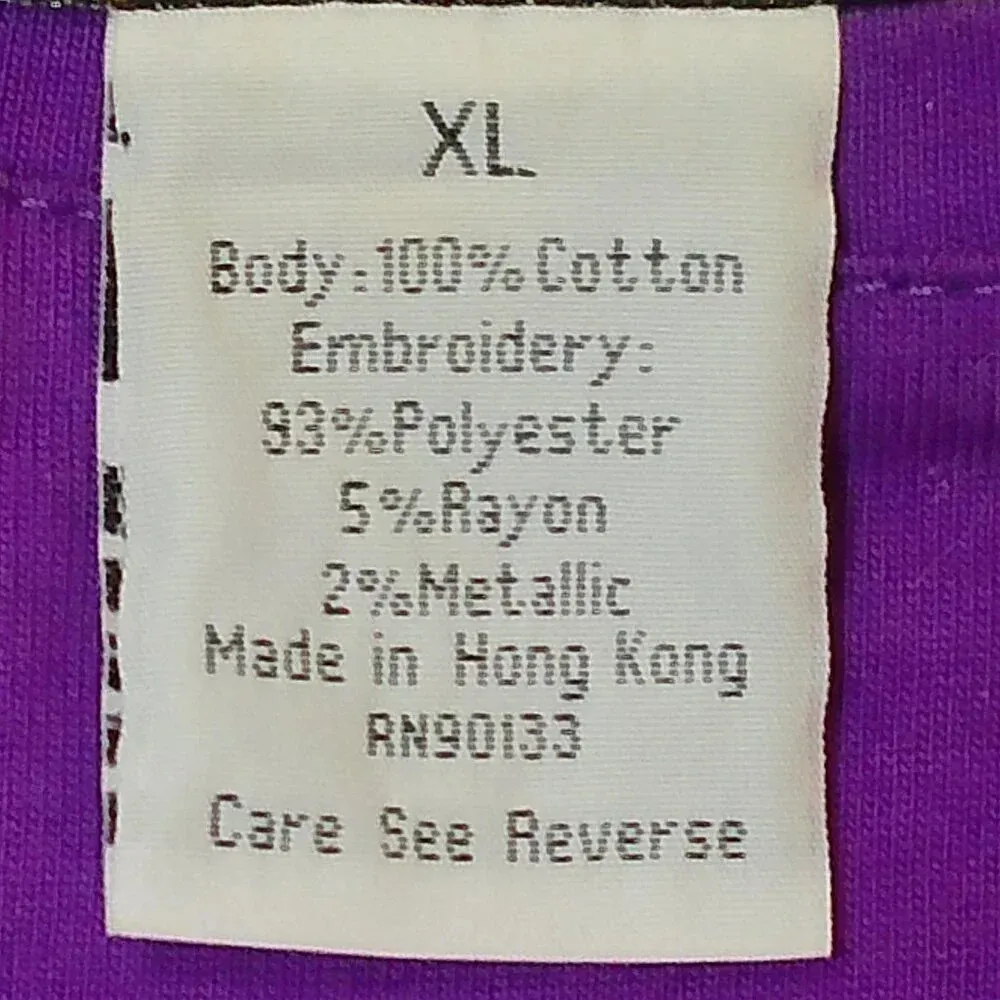 Bob Mackie  Purple Cat Motif Size XL - Image 11