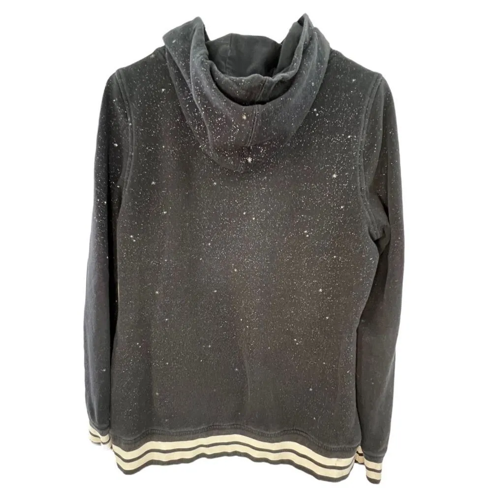 FOX Black Hoodie With White Stars Black Size M - Image 4